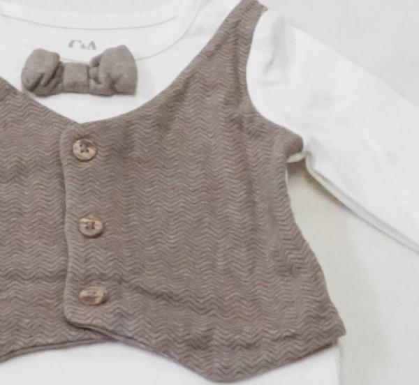 Langarmbody Gr. 56 von Babyclub by C&A (62)